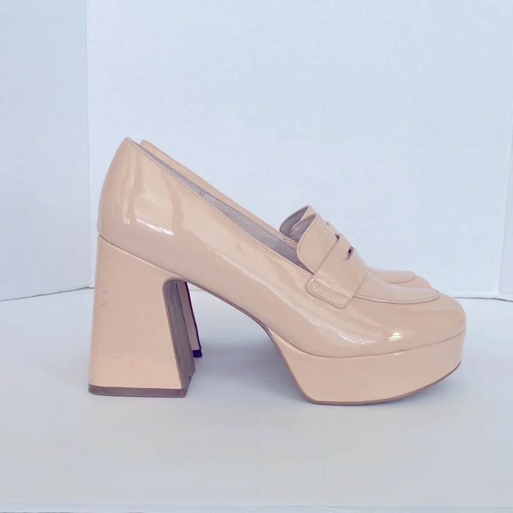 Cecelia New York Women’s Pinky Platform Penny Loafer Size 10